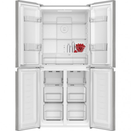 Хладилник с фризер Tesla RM3400FHXE, 362 Л, Енергиен клас E, Total No Frost, Multi, DynaCool Air Flow, Инокс