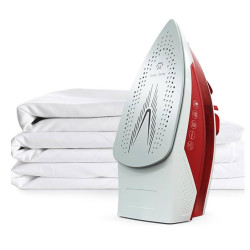 Ютия Tesla IR200R, 2200W, 300 мл, Керамика, 90 гр/мин, Самопочистване, Функция против варовик и прокапване, Червен