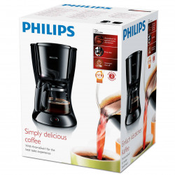 Кафемашина Philips HD7461-20-BL, 1000W, 1,2 Л, Aroma Twister, Индикатор за нивото на водата, Таймер, Черен