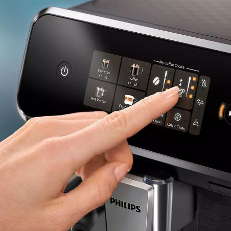 Кафеавтомат Philips EP2334/10, 1500W, Напълно автоматичнам 1.8L, 15 bar, LatteGO, AquaClean, 12 степени на смилане, Черен/инокс