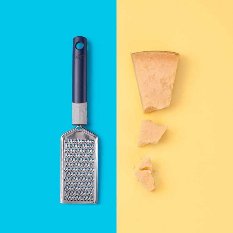 Ръчно ренде Tasty Rocky Structure 678322, 25х5.7 см, Неръждаема стомана, Екологично, Ергономична дръжка, Син