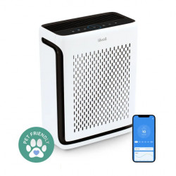 Пречиствател за въздух Levoit Vital 100S, 52 м2, Smart функции, Wi-Fi, Съвместим с Google Assistant и Amazon Alexa, Тиха работа, Таймер, Безвреден за животни, Бял