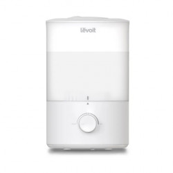 Ултразвуков овлажнител за въздух Levoit Dual 150, 27 м2, 25W, 3 L, Автономия 25 ч, Ароматерапия, Без BPA, Нощна лампа, Бял