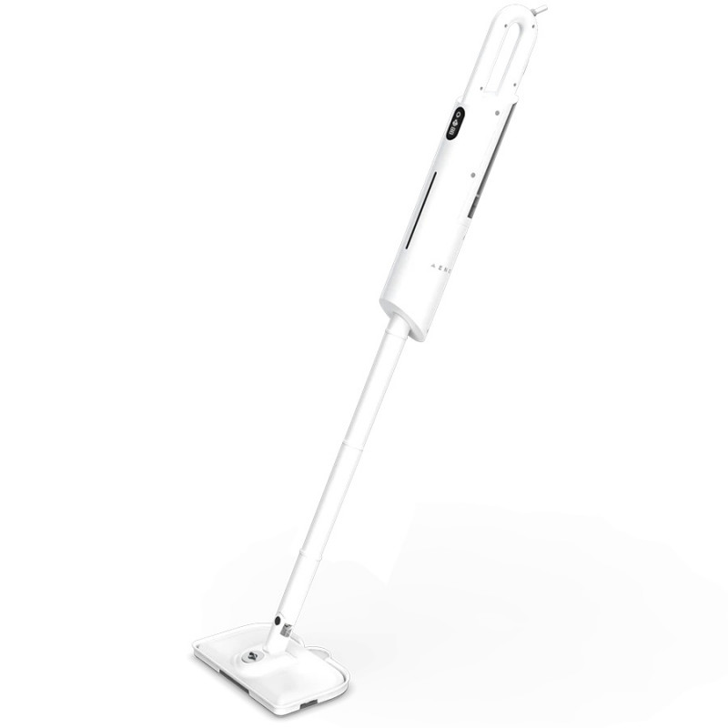 Парочистачка AENO Steam Mop SM1 ASM0001, 1000W, 380 мл, Дезинфекция, 3 bar, 27 g/мин, Бял