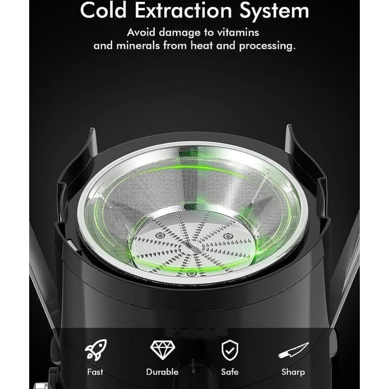 Сокоизстисквачка Royalty Line PJ-76111, 600W, 3 скорости+Pulse, 0.600 мл, Система против капене, Инокс