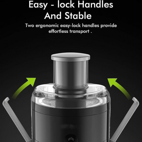 Сокоизстисквачка Royalty Line PJ-76111, 600W, 3 скорости+Pulse, 0.600 мл, Система против капене, Инокс