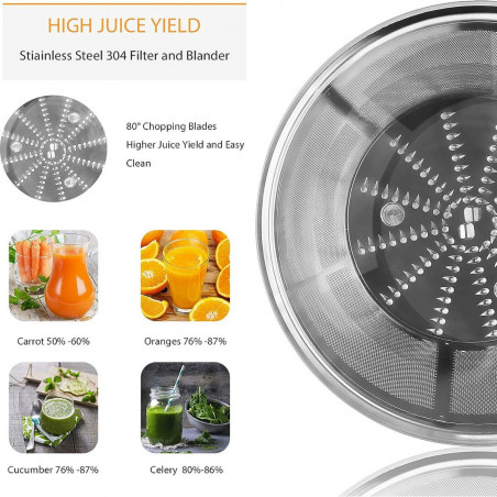 Сокоизстисквачка Royalty Line PJ-76111, 600W, 3 скорости+Pulse, 0.600 мл, Система против капене, Инокс