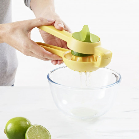 Ръчна цитрус преса Joseph Joseph Juice Max 20171, Лесно завъртане, Без BPA, Жълт/зелен