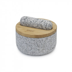 Грнанитно хаванче с чукало Joseph Joseph 20176, 13х15.5 cm, Бамбук, Сив