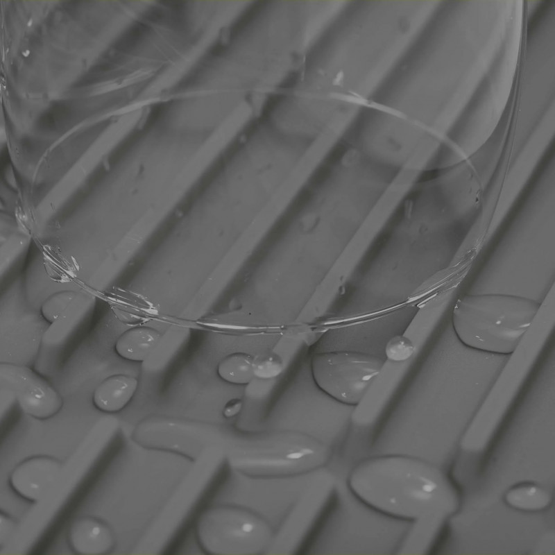 Сушилник-подложка за съдове Joseph Joseph Flume Large 85089, 43.5х31.5, Гума, Сив