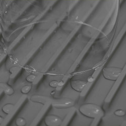 Сушилник-подложка за съдове Joseph Joseph Flume 85087, 31.5x31.5 см, Гума, Сив