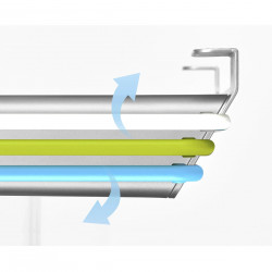 Комплект дъски за рязане Joseph Joseph Folio Slim 60199, 3 бр, 33x24 см, Двустранни, Монтаж под рафт, Сребрист