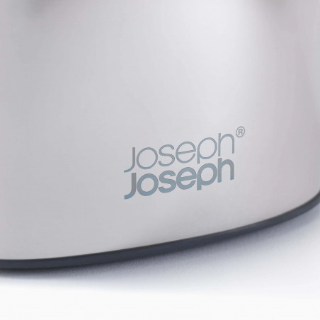 Четка за тоалетна Joseph Joseph Flex 360 Luxe 70583, Силиконова сменяема глава, Инокс