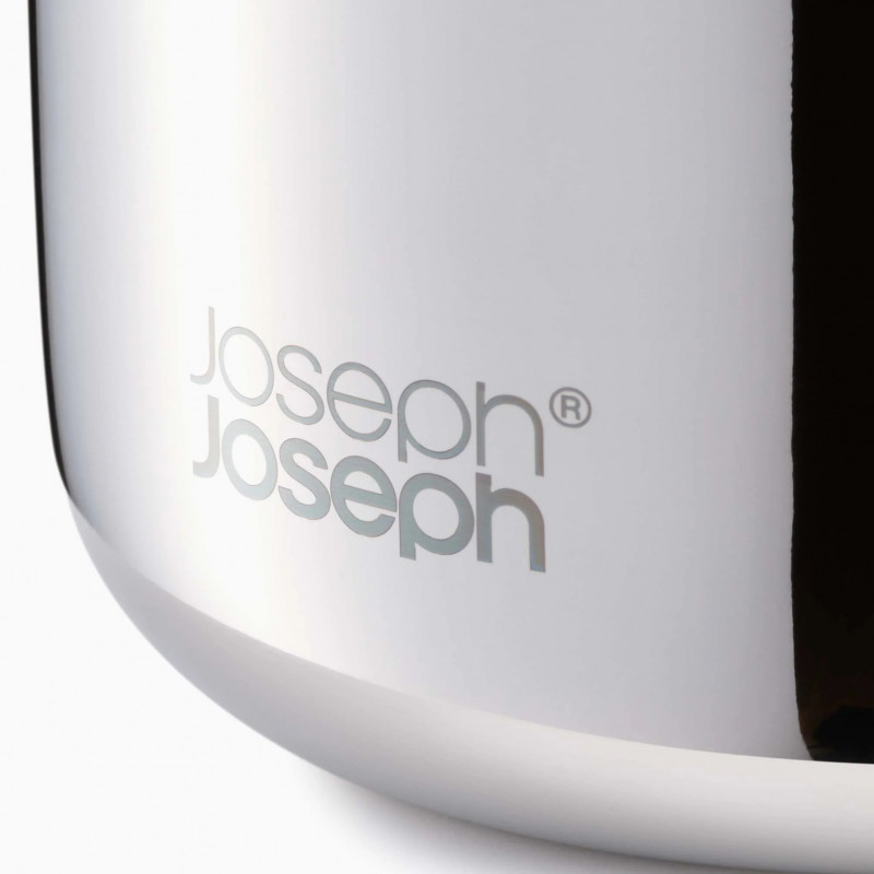 Поставка за четки за зъби Joseph Joseph EasyStore Luxe 70580, Разглобяема, Неръждаема стомана, Сив/Инокс