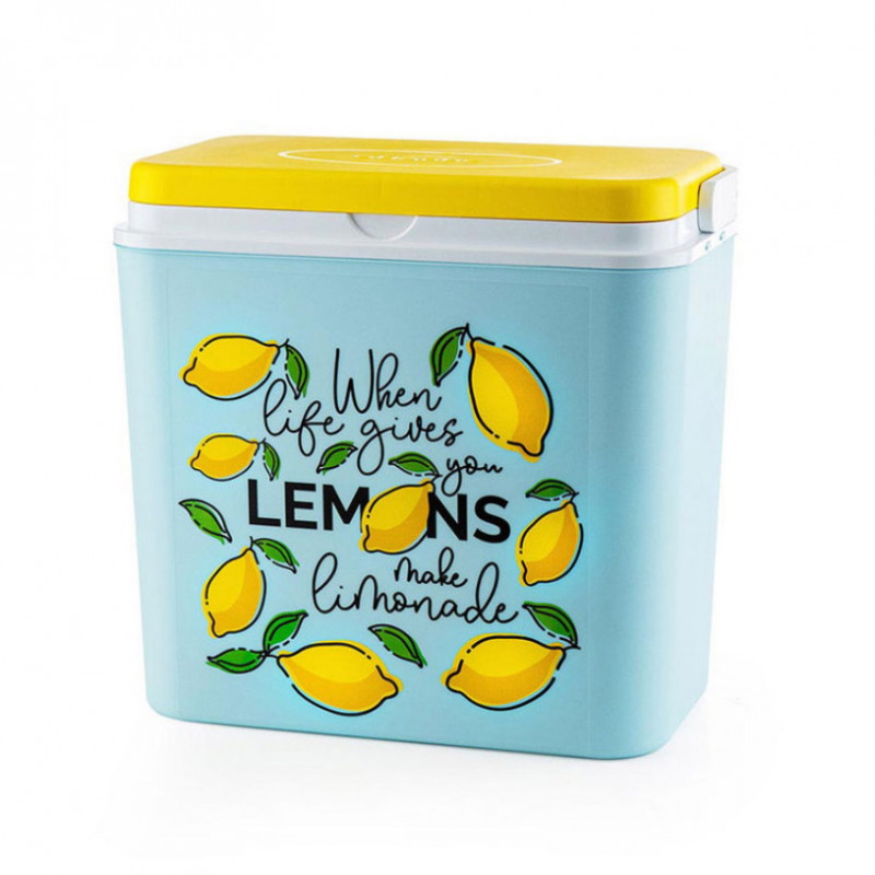 Хладилна кутия ATLANTIC Lemons, 24 литра, Пасивна, Охлаждане, Без BPA, Многоцветен