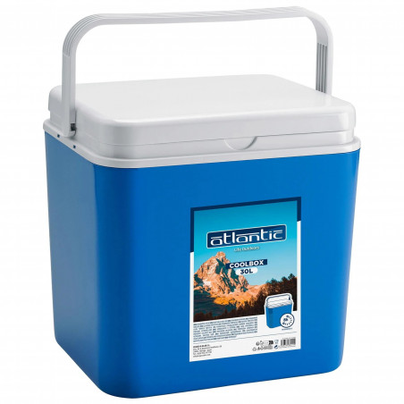 Комплект хладилни кутии + Охладители ATLANTIC, 30+10 литра, Пасивни, Охлаждане, 2 Охладители 400 мл, Без BPA, Син