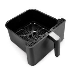 Фритюрник с горещ въздух Cosori Dual Blaze CAF-P681S, 1700 W, 6.4 л, 12 програми, 360 ThermoIQ, Двойни нагреватели, Черен