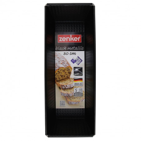 Форма за печене Zenker 6514, 30.5 см, Правоъгълна, Незалепваща, Черен