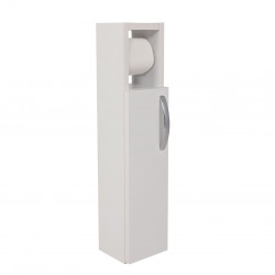 Шкаф за баня с поставка за тоалетна хартия Kalune Design 854KLN4302, 65х15 см, Меламиново покритие, Бял