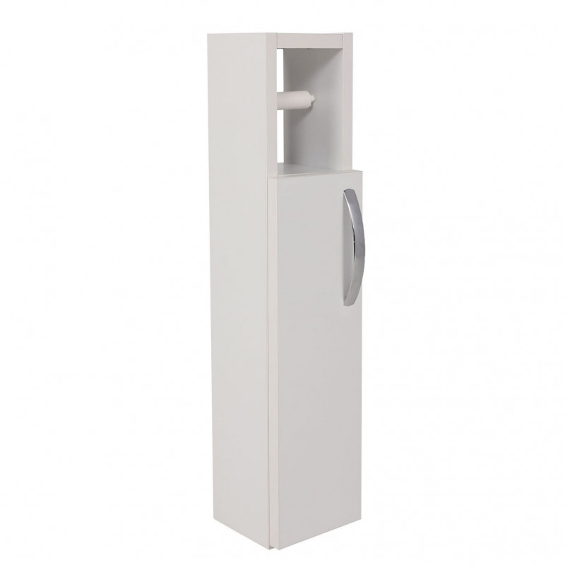 Шкаф за баня с поставка за тоалетна хартия Kalune Design 854KLN4302, 65х15 см, Меламиново покритие, Бял
