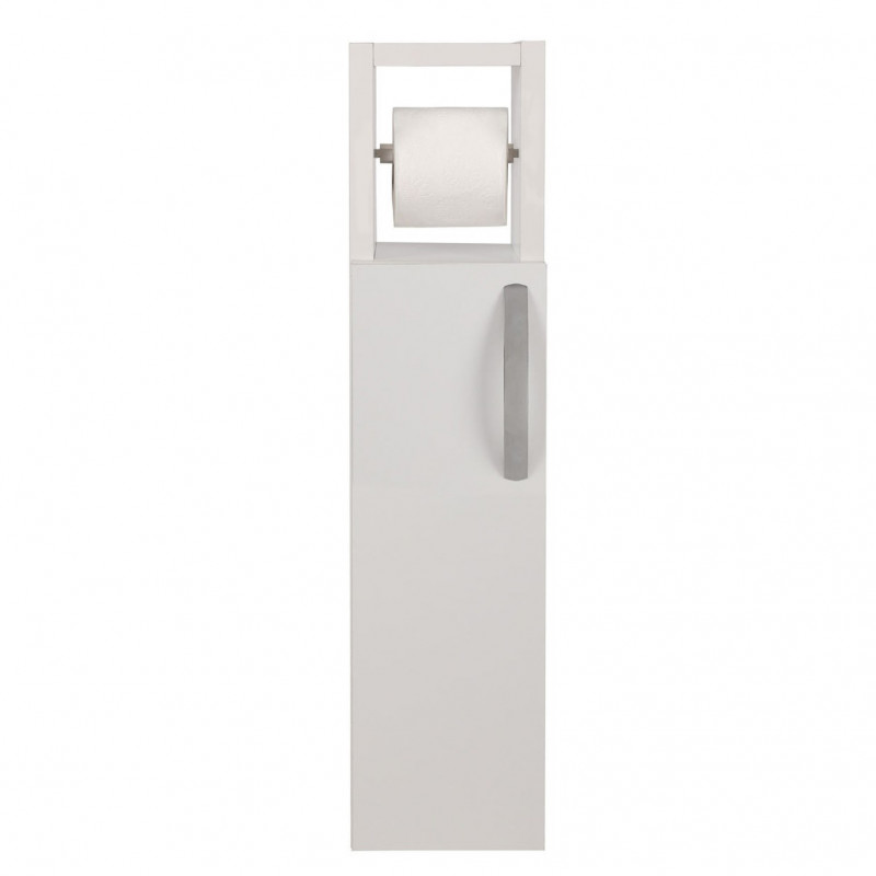 Шкаф за баня с поставка за тоалетна хартия Kalune Design 854KLN4302, 65х15 см, Меламиново покритие, Бял