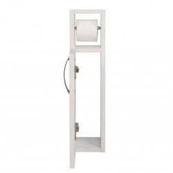 Шкаф за баня с поставка за тоалетна хартия Kalune Design 854KLN4302, 65х15 см, Меламиново покритие, Бял