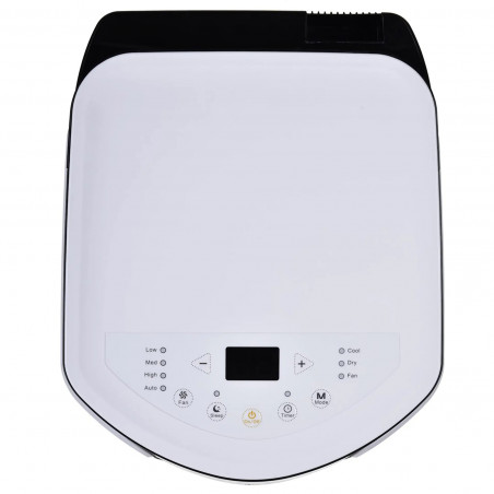 Мобилен климатик Sharp CVH9XR, 9000 BTU, 32 кв.м, 3 скорости, Нощен режим, Дистанционно, Бял/черен,