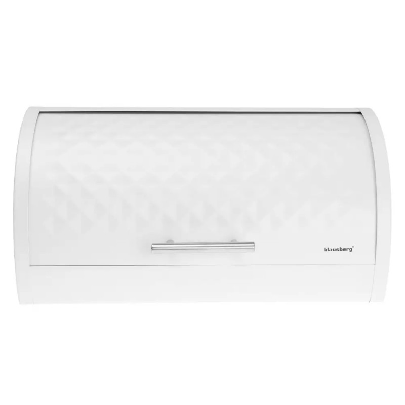 Кутия за хляб Klausberg KB 7541, 38 х 28 х 18.5 см, Метал, Бял