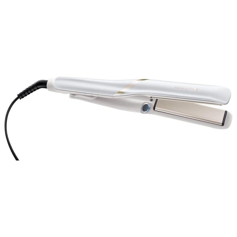Преса за коса Remington S9001 Hydraluxe Pro, 230 C, Керамика, Водна пара, 5 нива, Бял