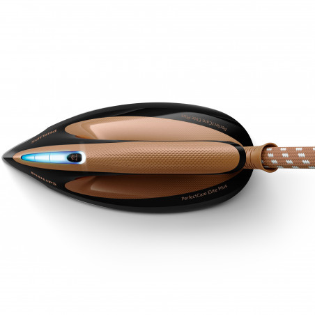 Парогенератор Philips PerfectCare Elite Plus GC9682/80, 2700W, 8 bar, 1.8 л, Плоча T-ionicGlide, OptimalTEMP, Черен/златист