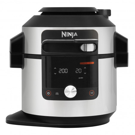 Мултикукър Ninja Foodi OL750EU, 1760W, 7.5 л, 3 режима, 14 програми, SmartLid, Инокс/Черен