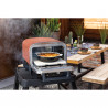 Електрическа фурна Ninja Woodfire OO101EU, 2400W, 8 програми, Таймер, LED дисплей, Автоматично изключване, Червен/Черен