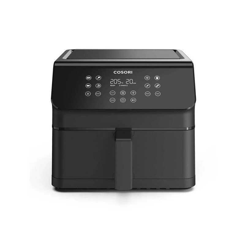 Фритюрник с горещ въздух Cosori Premium II CAF-P651-KEUR, 6.2 л, 11 програми, Таймер, AirWhisper, Черен