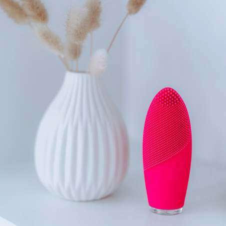Звукова четка за почистване на лице Beautifly B-Fresh Slim, 8000 rpm/min, 9 нива, 2 режима, Медицински силикон, IPX7, Розов