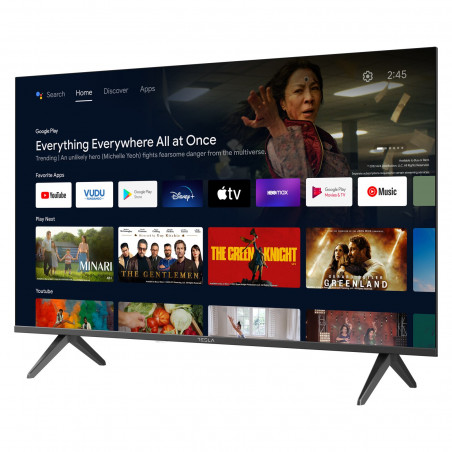 Телевизор Tesla Series 6 40E635BFS, 40", Smart Android, Full HD 1920 x 1080, Wi-Fi, Bluetooth, Клас E, Черен