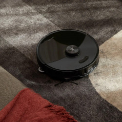 Прахосмукачка робот Roborock S8 MaxV Ultra S8MVU52-00, 69W, 10000 Pa, Lidar, Wi-Fi, Гласови команди, 5200 mAh, 3D картографиране, Автономия до 180 мин, Черен