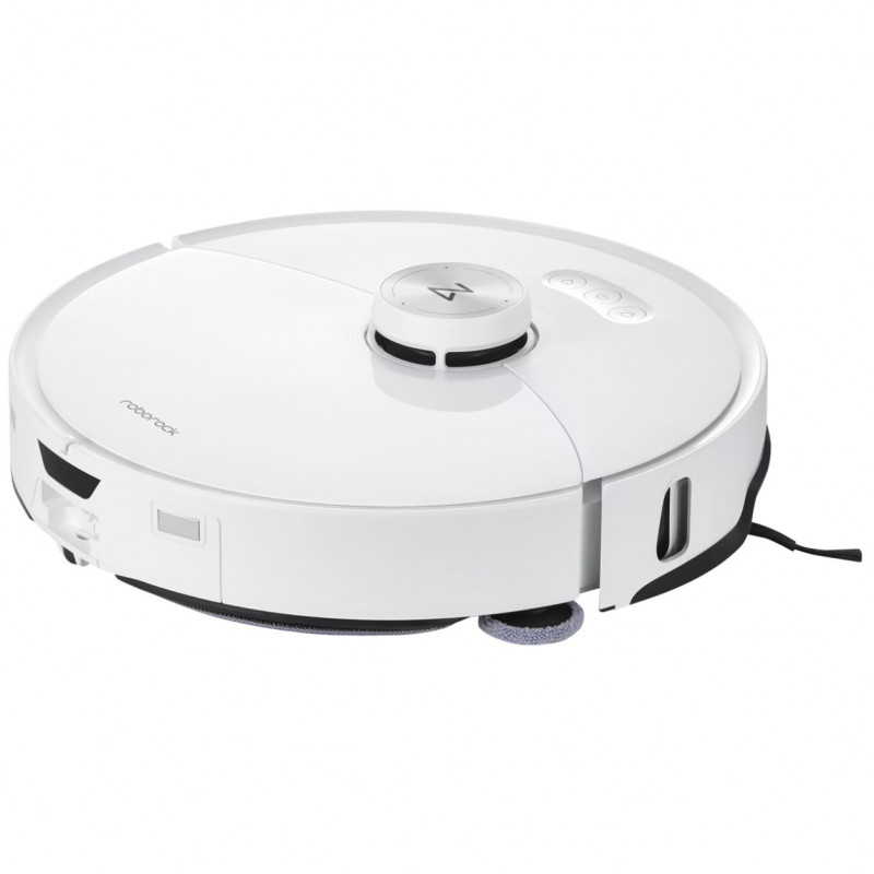 Прахосмукачка робот Roborock S8 MaxV Ultra S8MVU02-00, 69 W, 10000 Pa, Lidar, Wi-Fi, Гласови команди, 5200 mAh, 3D картографиране, Автономия до 180 мин, Бял