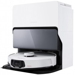 Прахосмукачка робот Roborock S8 MaxV Ultra S8MVU02-00, 69 W, 10000 Pa, Lidar, Wi-Fi, Гласови команди, 5200 mAh, 3D картографиране, Автономия до 180 мин, Бял