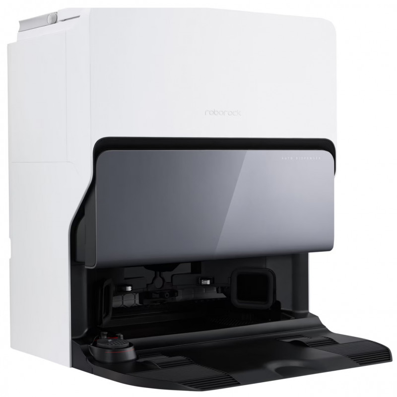 Прахосмукачка робот Roborock S8 MaxV Ultra S8MVU02-00, 69 W, 10000 Pa, Lidar, Wi-Fi, Гласови команди, 5200 mAh, 3D картографиране, Автономия до 180 мин, Бял
