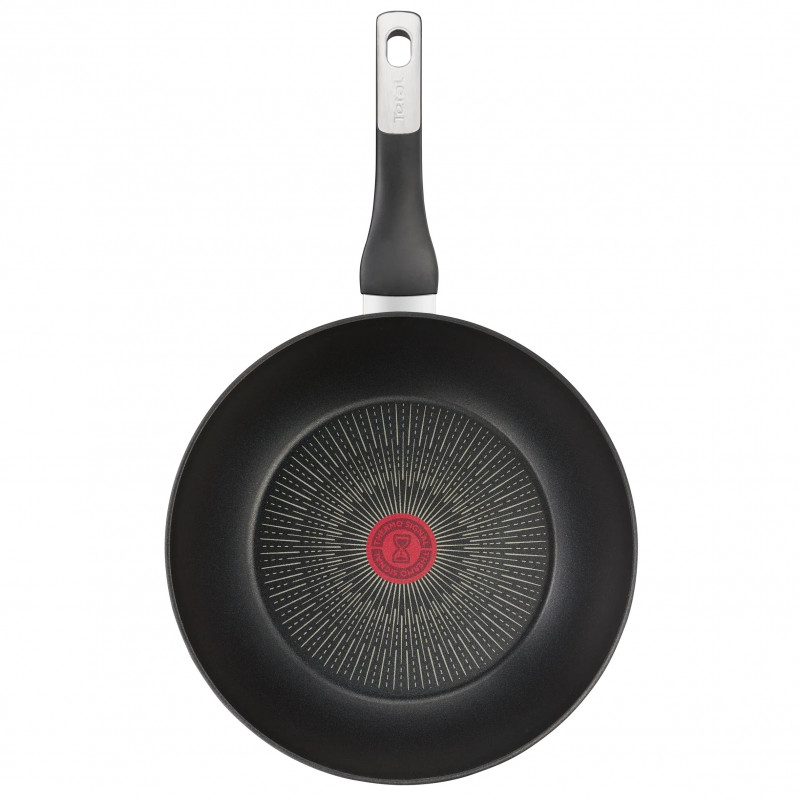 Тиган Tefal G2551972 PW28 M PAVOT IND UNLIMITED NOIR, 28 см, Thermo-Signal, Titanium Anti-Scratch Покритие, Индукция, Черен