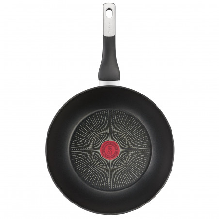 Тиган Tefal G2551972 PW28 M PAVOT IND UNLIMITED NOIR, 28 см, Thermo-Signal, Titanium Anti-Scratch Покритие, Индукция, Черен