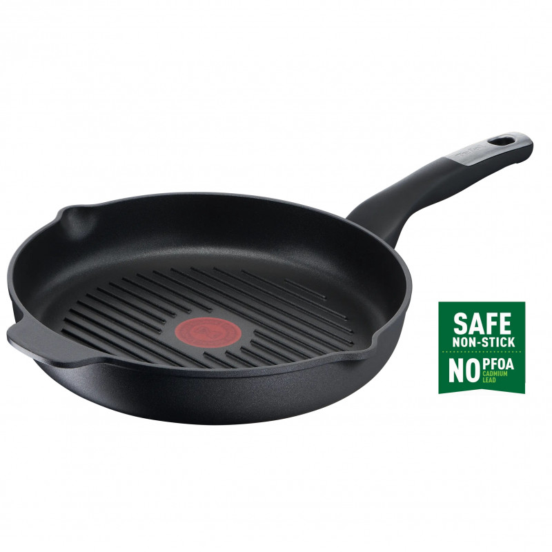 Грил тиган Tefal E2294074 GRILP 26 RND IC G6 UNLIMITED CA, 26 см, Thermo-Signal & Fusion, Без PFOA, Индукция, Черен