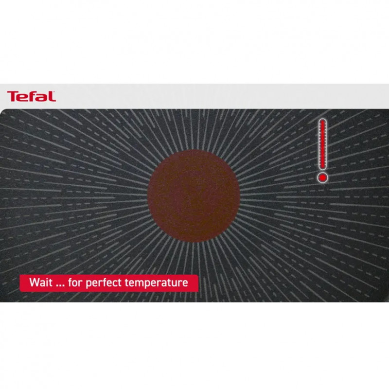 Грил тиган Tefal E2294074 GRILP 26 RND IC G6 UNLIMITED CA, 26 см, Thermo-Signal & Fusion, Без PFOA, Индукция, Черен