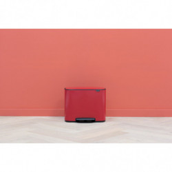 Кош за боклук Brabantia Bo Pedal 1000237, 36 л, Леко затваряне, Противоплъзгаща основа, Устойчив на пръстови отпечатъци, Инокс/Мат