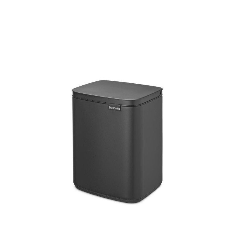 Кош за боклук Brabantia Bo Small 1008868, 7л, Плавно и безшумно отваряне, Тъмносив