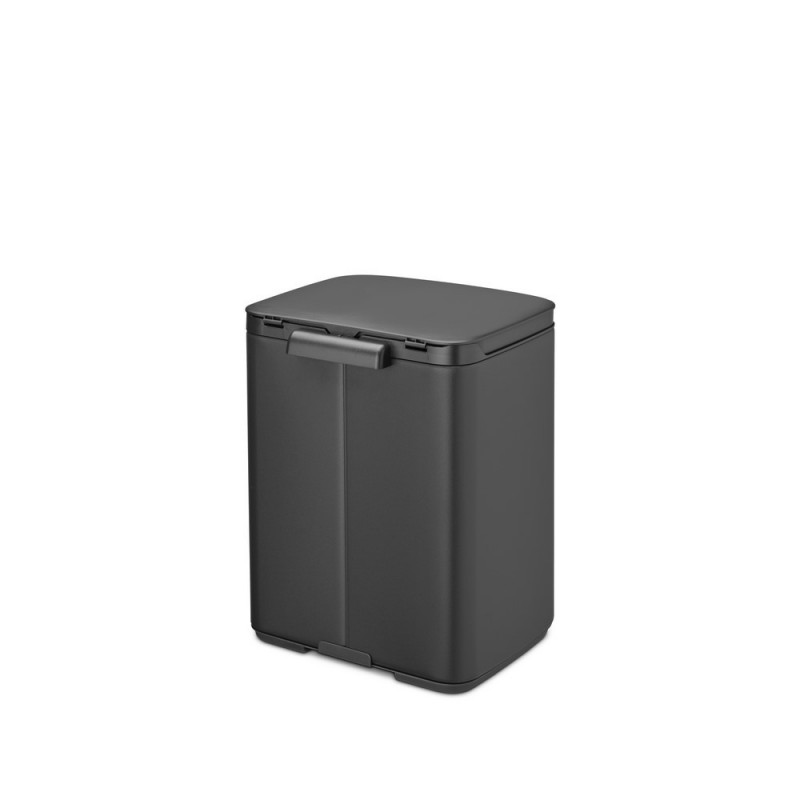 Кош за боклук Brabantia Bo Small 1008868, 7л, Плавно и безшумно отваряне, Тъмносив