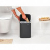 Кош за боклук Brabantia Bo Small 1008868, 7л, Плавно и безшумно отваряне, Тъмносив