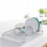 Сушилник за съдове Brabantia Sinkside 1000205, Тава за отцеждане с наклон, Поставка за прибори, Светлосив