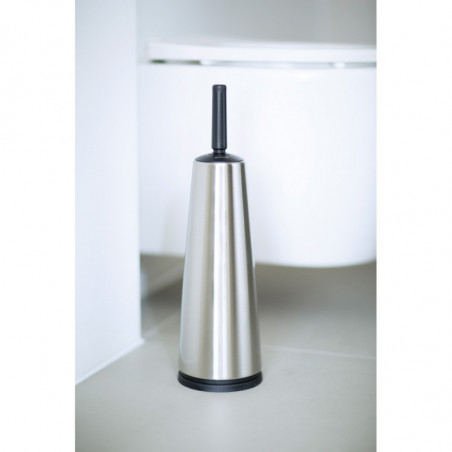 Четка за тоалетна Brabantia ReNew 107870, 42 см, Дискретен дизайн, Инокс/мат