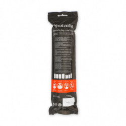 Торбички за кош Brabantia PerfectFit Sort&Go/Built-In 647036, Размер D, 15-20 л, 20 броя, Бял